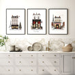 Paintings for Kitchen Paris Boutique Street Scenes 