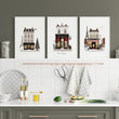 Paintings for Kitchen Paris Boutique Street Scenes 