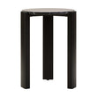 Palermo Black Marble Top Round Side Table