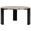 Palermo Round Black Marble Top Large Coffee Table