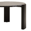 Palermo Round Black Marble Top Small Coffee Table
