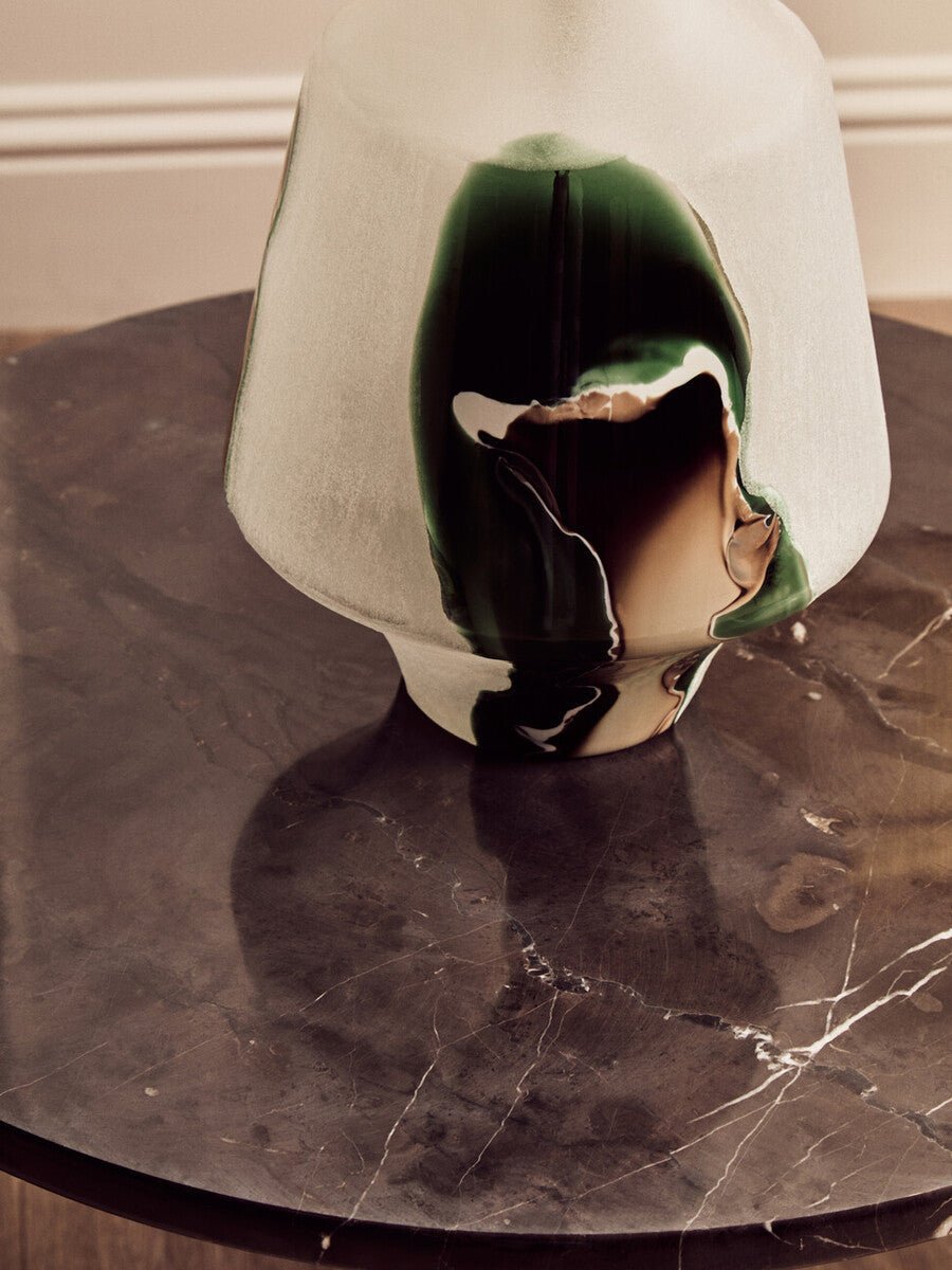 Palermo Round Black Marble Top Small Coffee Table