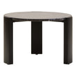 Palermo Round Black Marble Top Small Coffee Table