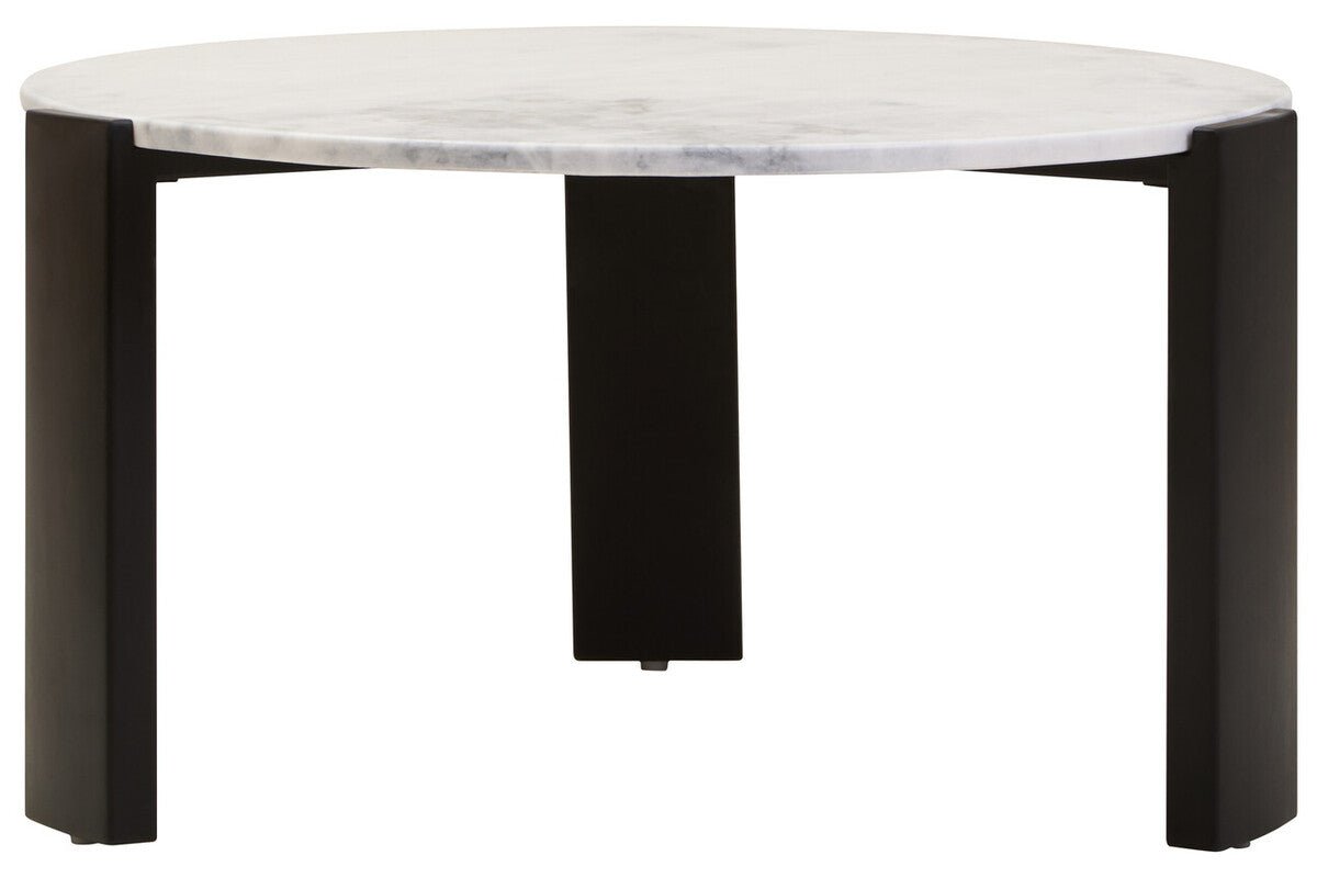 Palermo Round White Marble Top Large Coffee Table