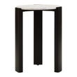 Palermo White Marble Top Round Side Table