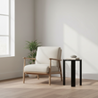 Palermo Black Marble Top Round Side Table