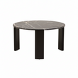 Palermo Round Black Marble Top Large Coffee Table