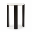Palermo White Marble Top Round Side Table