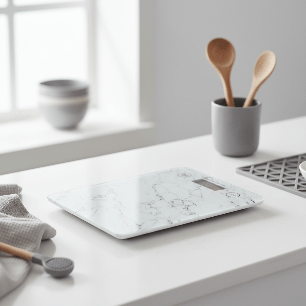 Palmas Marble Effect Digital Kitchen Scale
