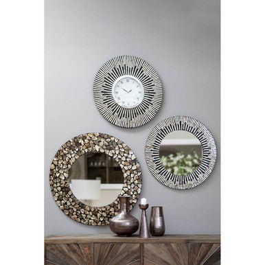 Palu Arise Black And Gold Wall Mirror