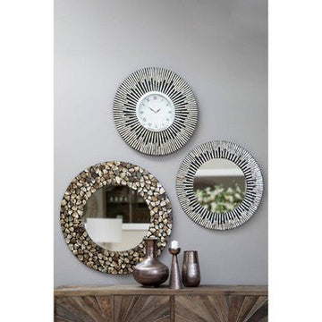 Palu Arise Black And Gold Wall Mirror