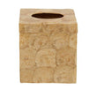 Palu Beige Seashell Square Tissue Box