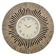 Palu Black and Natural Shell Wall Clock