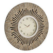 Palu Black and Natural Shell Wall Clock