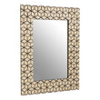 Palu Black Wall Mirror with Seashell Inlay