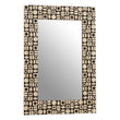 Palu Black Wall Mirror with Shell Inlay