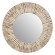Palu Natural Shell Round Wall Mirror