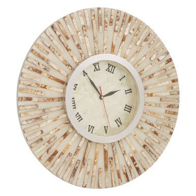 Palu Natural Shell Wall Clock