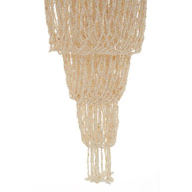 Palu Natural White and Amber Shell Pendant Shade