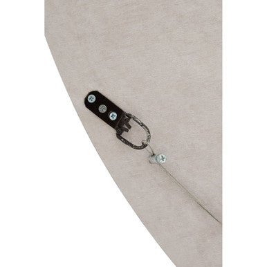 Palu Round Black Wall Mirror with Shell Inlay