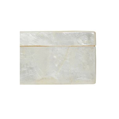Palu White Sea Shell Tissue Box
