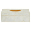 Palu White Sea Shell Tissue Box