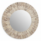 Palu Natural Shell Round Wall Mirror