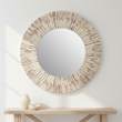 Palu Natural Shell Round Wall Mirror