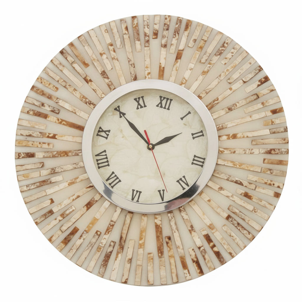 Palu Natural Shell Wall Clock