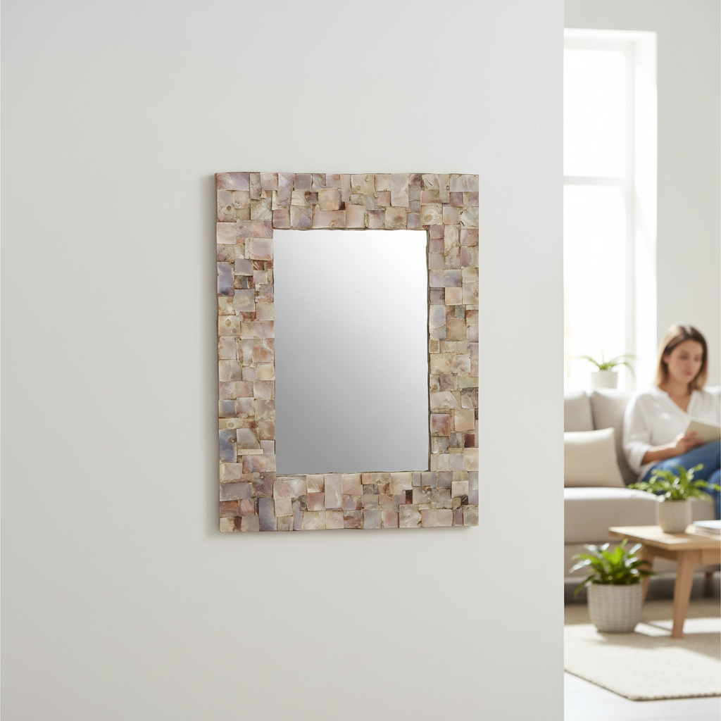 Palu Natural Shell Wall Mirror