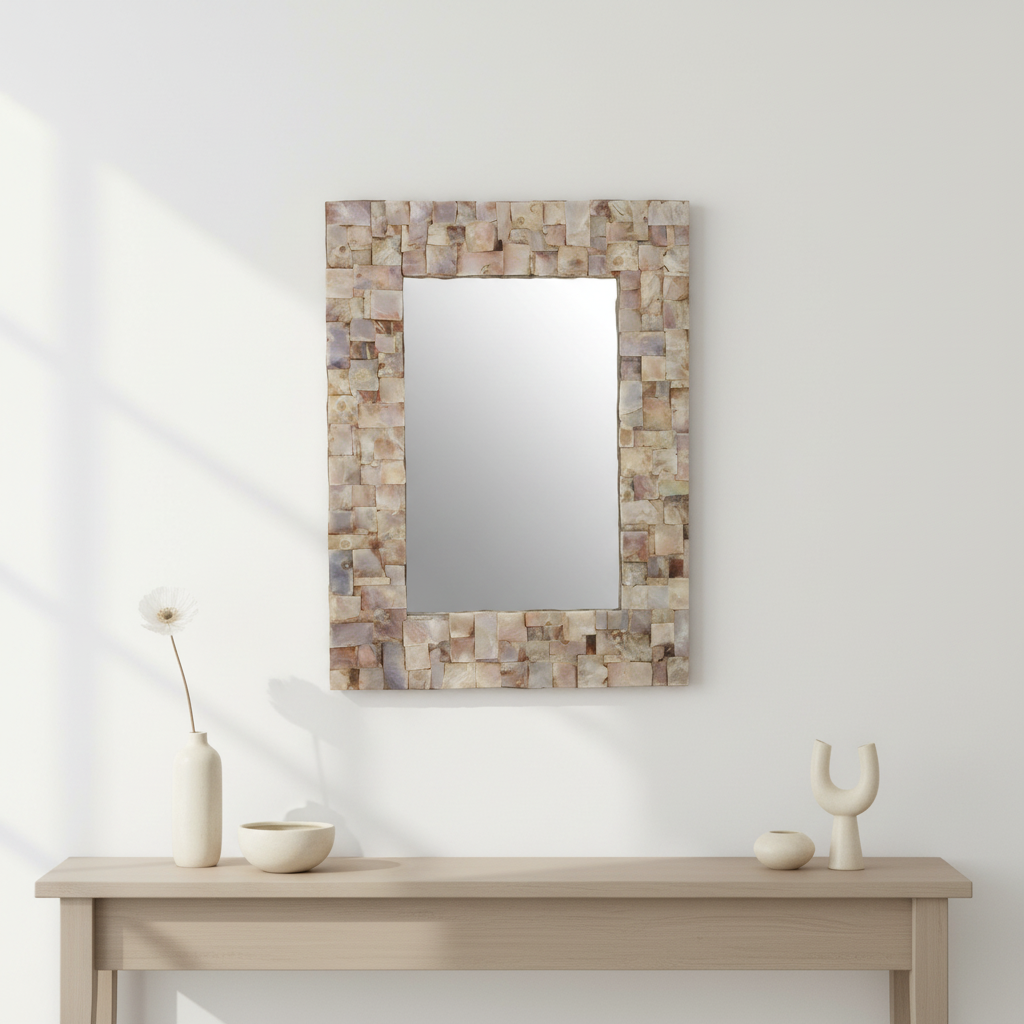 Palu Natural Shell Wall Mirror
