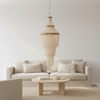 Palu Natural White and Amber Shell Pendant Shade