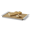 Panas Premium Brushed Stainless Steel Bread Board with Tray