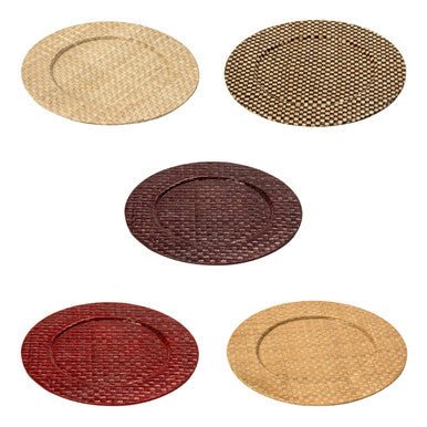 Pandanus Red Charger Plate