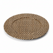 Pandanus Black And Natural Charger Plate
