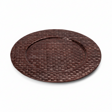 Pandanus Brown Charger Plate
