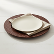 Pandanus Brown Charger Plate