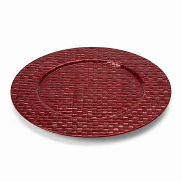 Pandanus Red Charger Plate