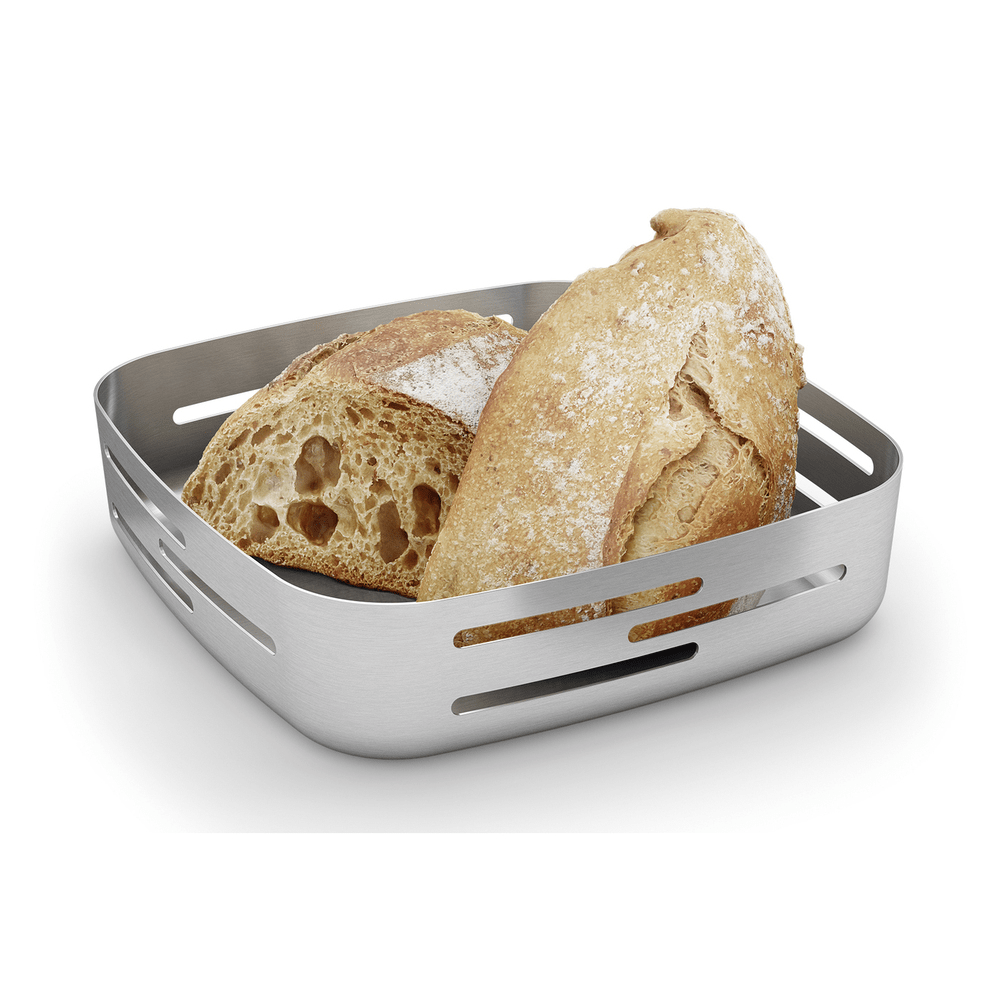Panore Premium Brushed Stainless Steel Bread Basket