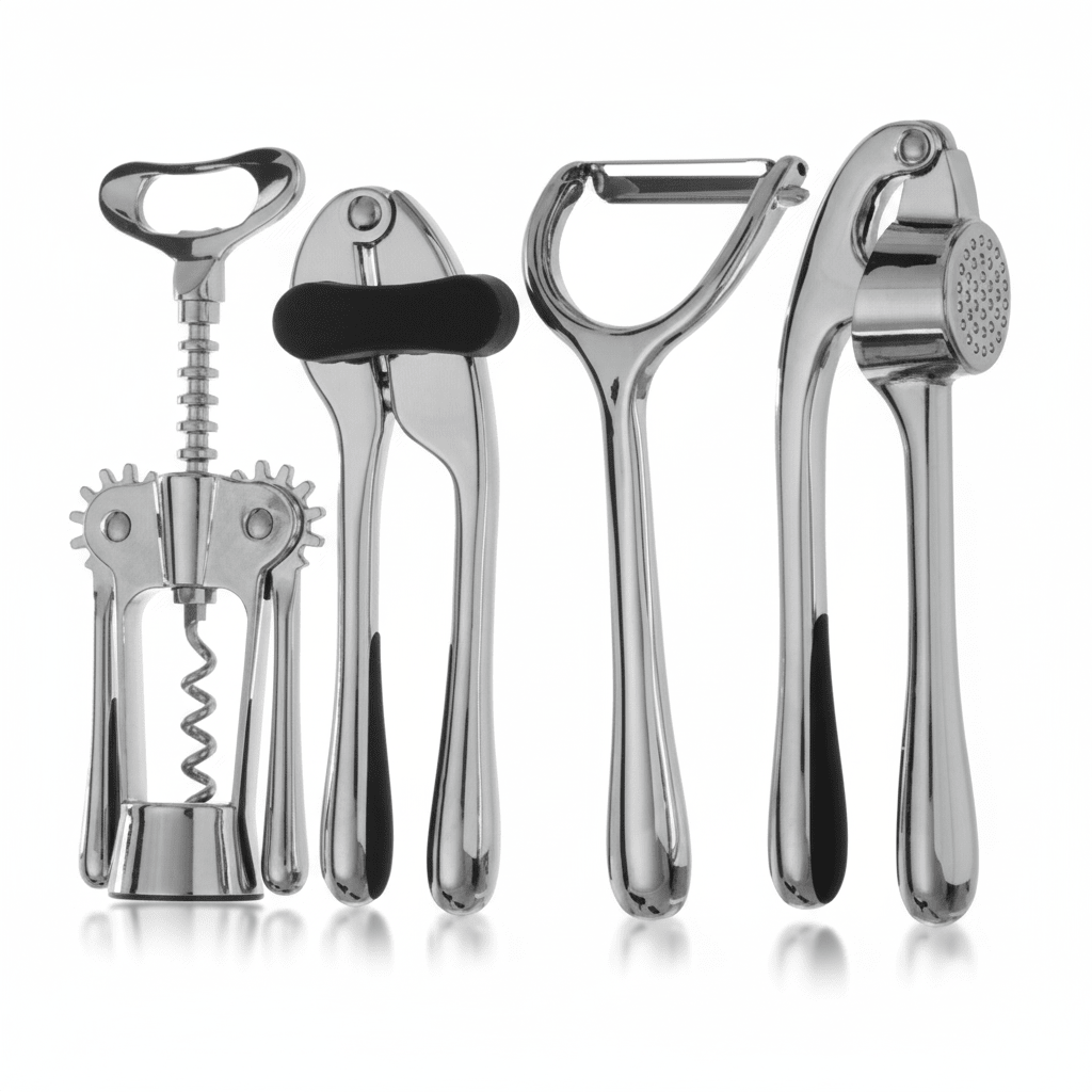 Paragon 5 Piece Chrome Finish Kitchen Gadget Set