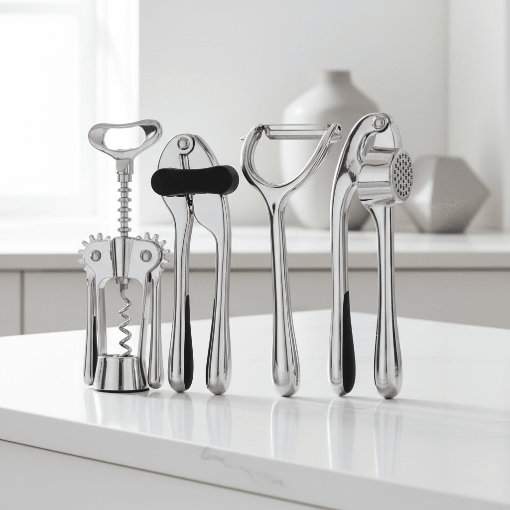 Paragon 5 Piece Chrome Finish Kitchen Gadget Set