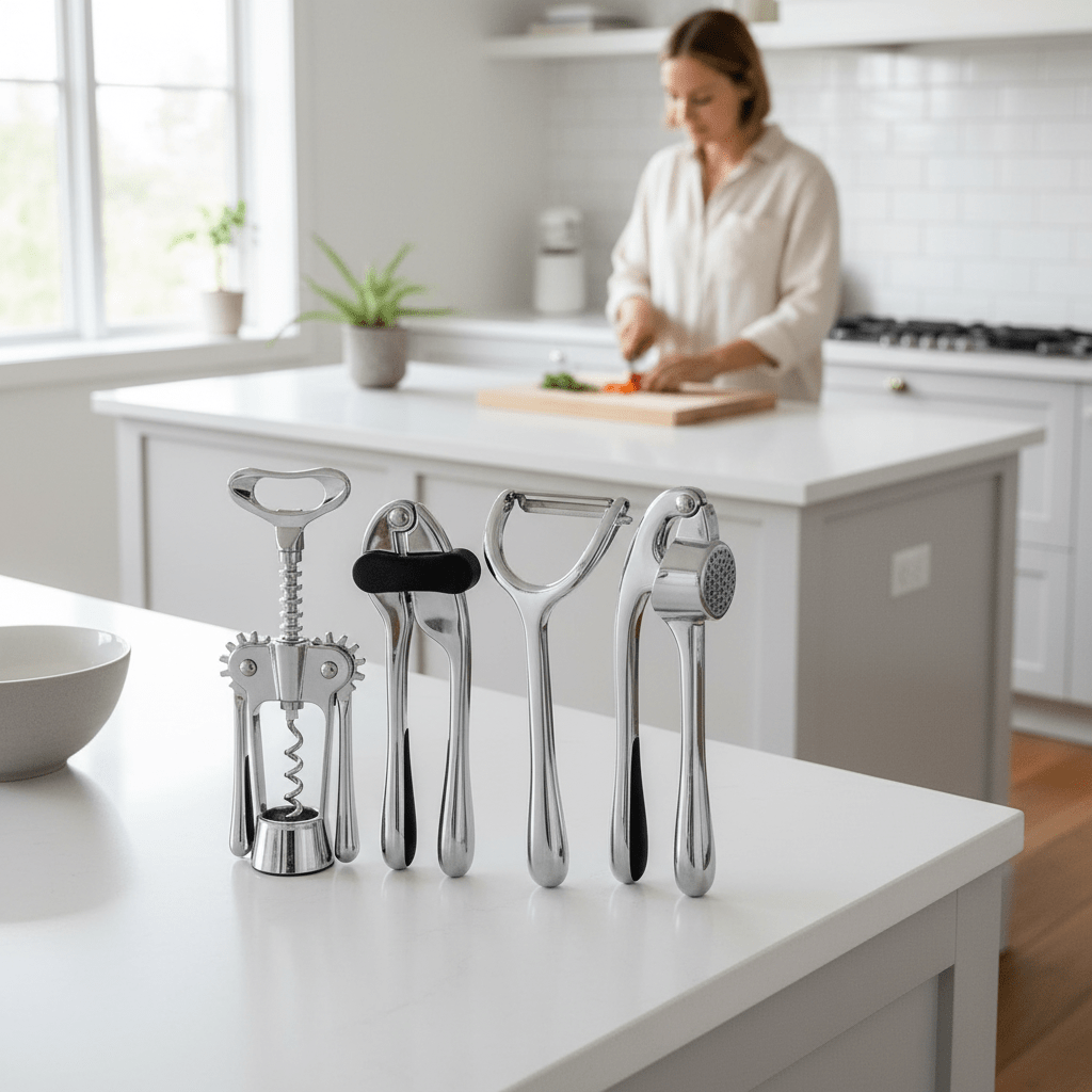 Paragon 5 Piece Chrome Finish Kitchen Gadget Set
