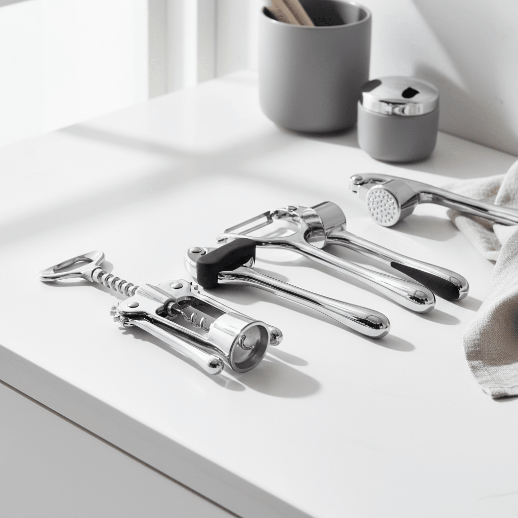 Paragon 5 Piece Chrome Finish Kitchen Gadget Set