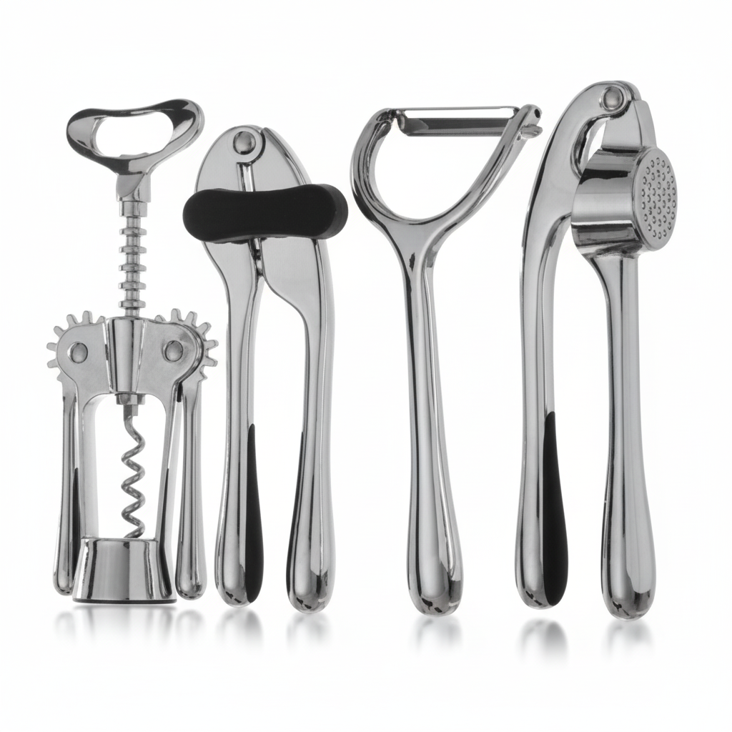 Paragon 5 Piece Chrome Finish Kitchen Gadget Set