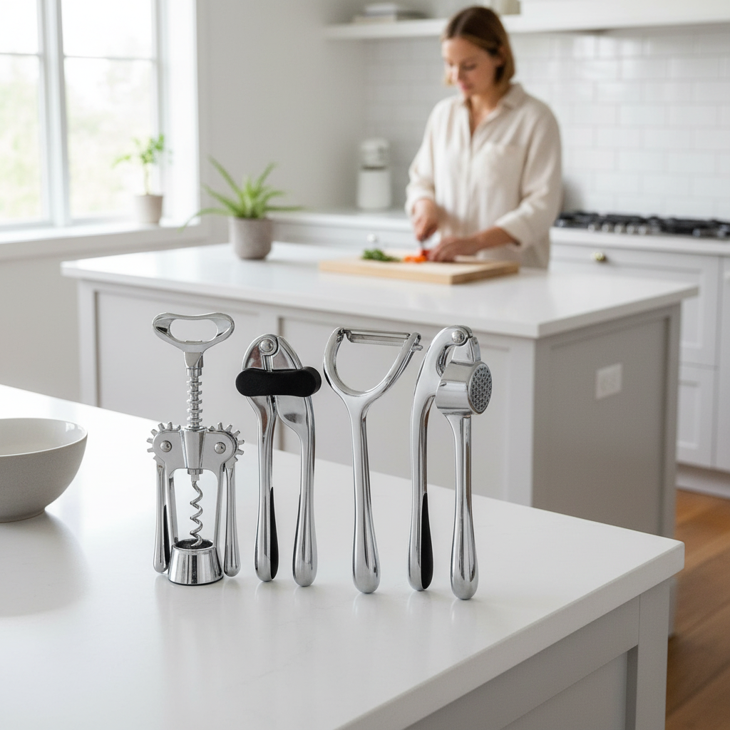 Paragon 5 Piece Chrome Finish Kitchen Gadget Set