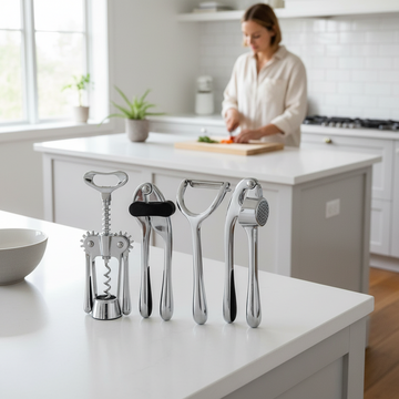 Paragon 5 Piece Chrome Finish Kitchen Gadget Set