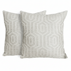 Paris Cushion Covers 2 Pack Modern Natural Decorative Square Scatter Cushions with Invisible Zipper for Sofa & Bed