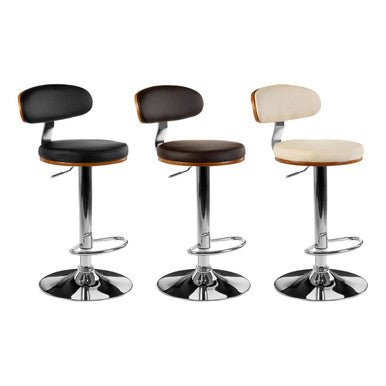 Parkar Bentwood Brown Bar Chair With Oval Back