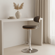 Parkar Bentwood Brown Bar Chair With Oval Back