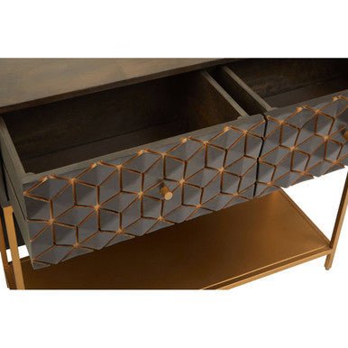 Patna Grey Mango Wood Console Table